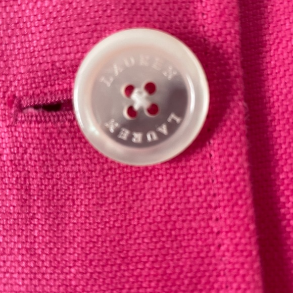 Spring Chic: Lauren Ralph Lauren Pink Linen Blazer 🌷 0280 - Picture 7 of 7